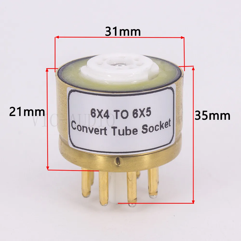 1 قطعة 6X4 (أعلى) إلى 6X5 (أسفل) 7Pin إلى 8Pin فراغ أنبوب محول المقبس محول مكبر للصوت الصوت لتقوم بها بنفسك HIFI