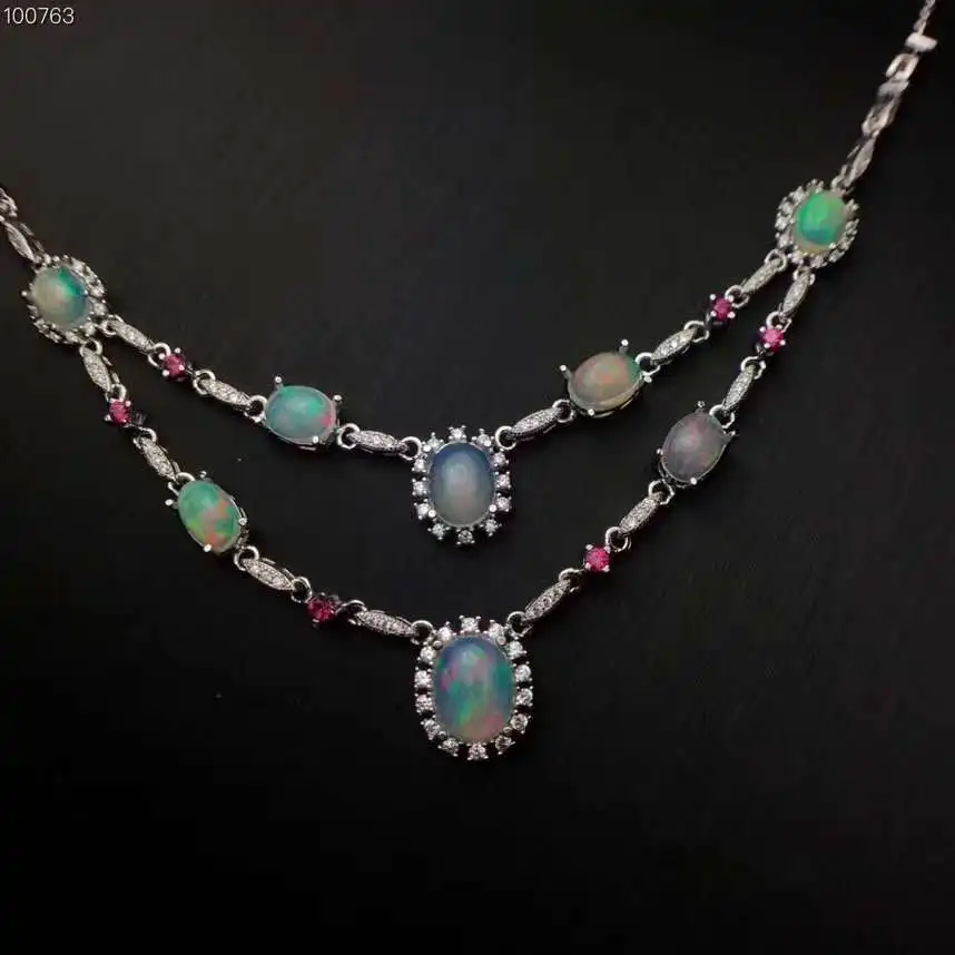 

Natural And Real Opal pendant Necklace Natural real Opal 925 sterling silver Pendant