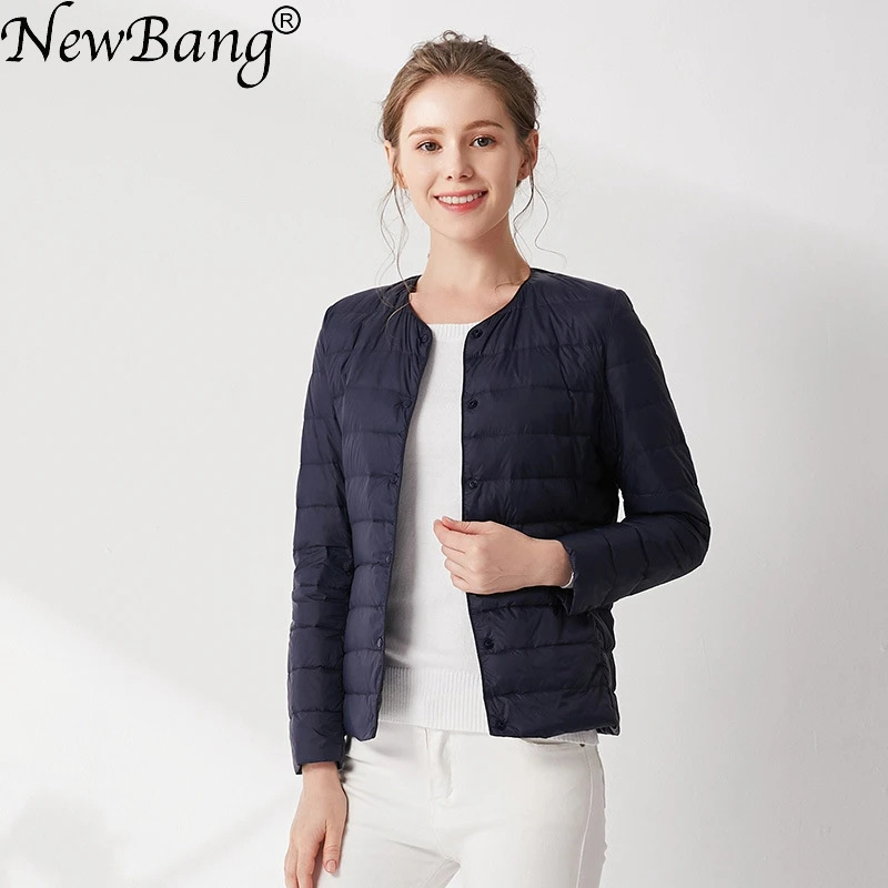 NewBang ultralekki puch kaczy kobiety matowy materiał lekki płaszcz ciepły damski wiatrówka Parka damski dół kurtki Plus płaszcze