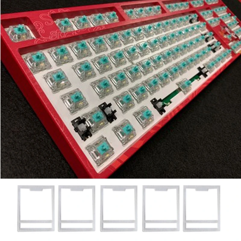 Wyczyść MX Switch Film do klawiatury mechanicznej HTV folia wału do przełączników Cherry MX gateron 120 sztuk/paczka