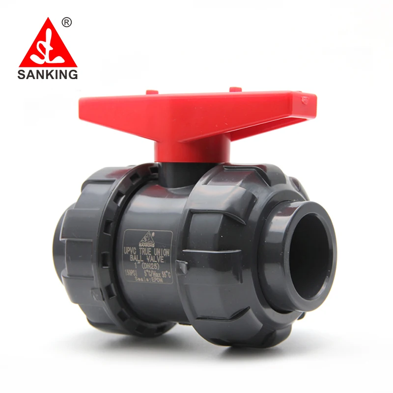 Sanking 32mm UPVC True Ball Valve Union Valve PVC Water Pipe Connector Plumbing Hose Fittings