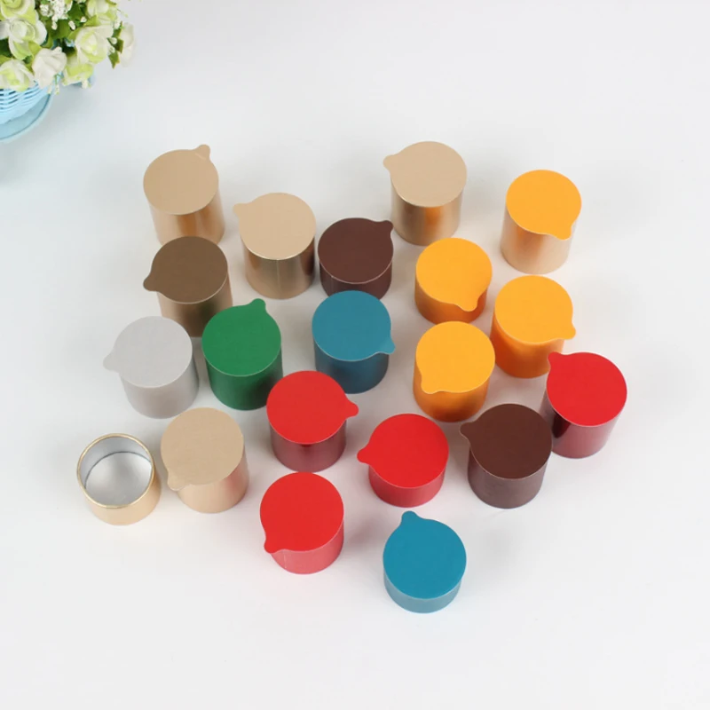 100Pcs/Lot ECO Friendly Round Paper Container Disposable Tea Packaging Tube Mini Candy Can Food Cylinder Multiple Color Options