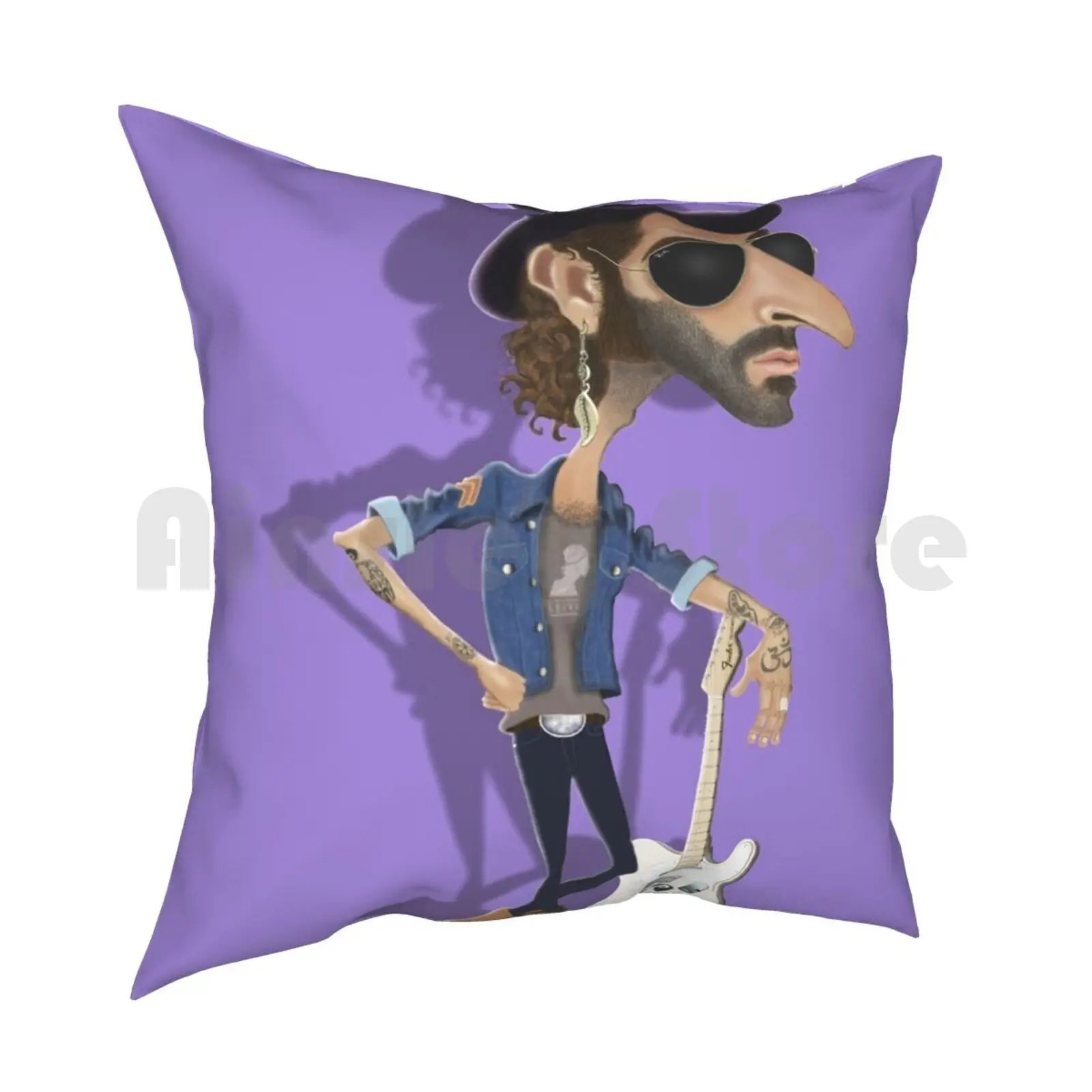 Leiva Music Pillow Case Printed Home Soft Throw Pillow Music Leiva Pereza Pop Caricatures Caricature