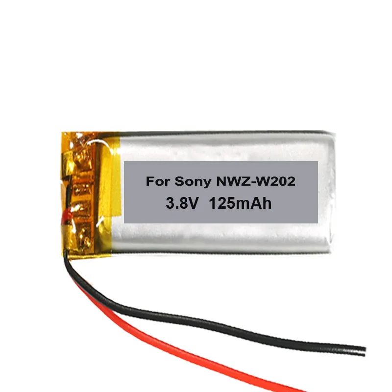 Narzędzia prezent + 125mAh bateria do Sony Walkman NWZ-W262 NWZ-W202 NWZ-W252 SBH-80 SBH80 bezprzewodowa Bluetooth MP3