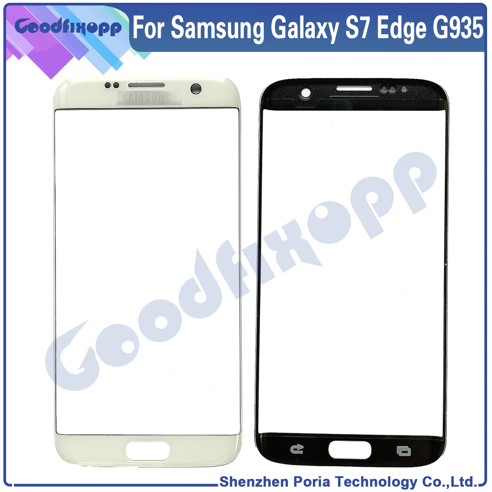 Glass Screen For Samsung Galaxy S7 Edge SM-G935F G935FD G935W8 G9350 G935S SC-02H LCD Display Touch Front Outer External Lens