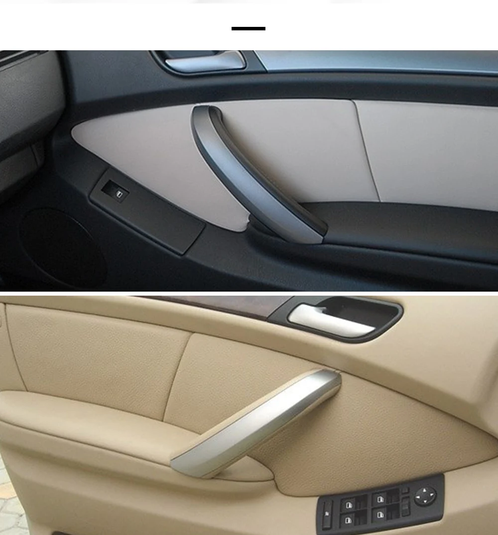 Automobil Außendekoration Teile Innengriff Türverkleidung Pull Trim Abdeckung vorne links für BMW X5 E53 1999–2006 – Detail 7