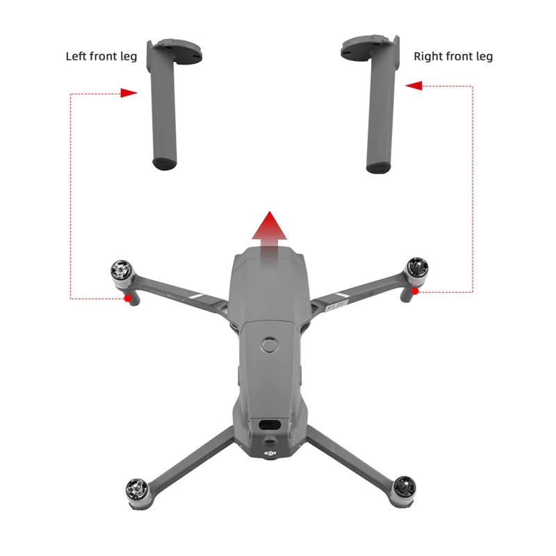 Landing Gear Leg for DJI Mavic 2 Pro Zoom Drone Right Left Front Leg Feet Repair Parts Base Feet Replacement Drone Accessories