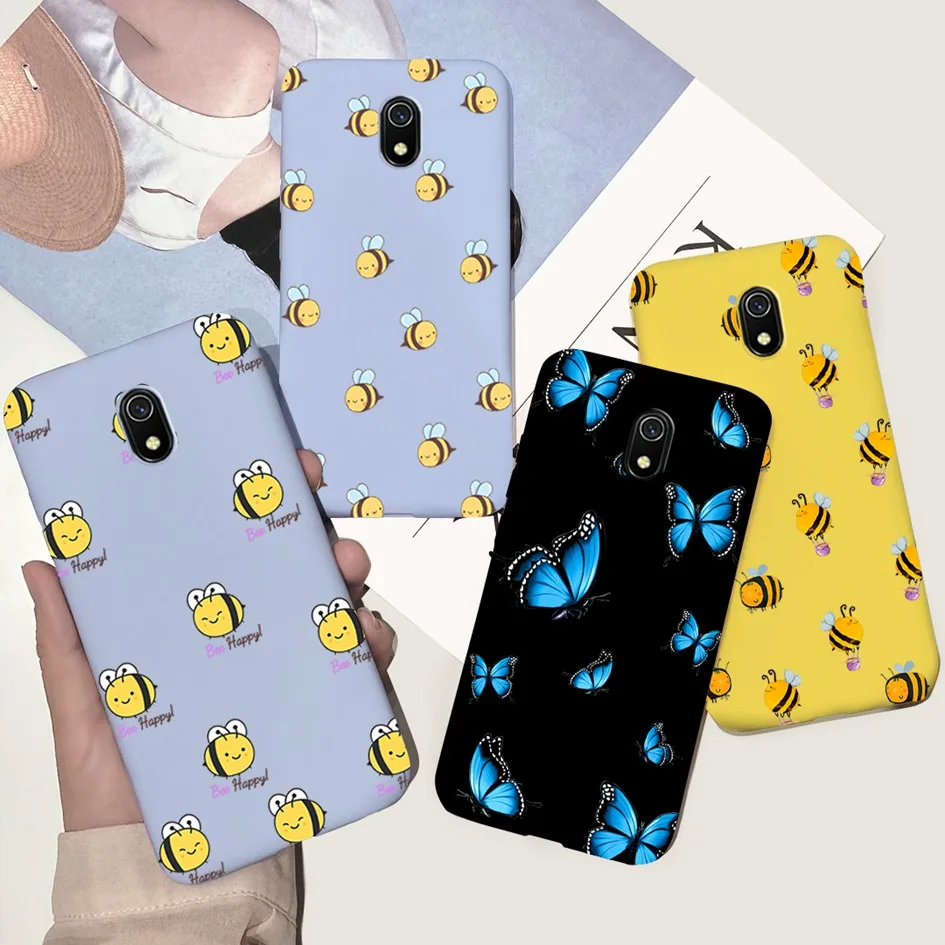 Hoa Hoạt Hình Dành Cho Xiaomi Redmi 8A Ốp Lưng Sang Trọng Mỏng Mềm Mại Fundas Cho Nồi Cơm Điện Từ Redmi 8A 8 Nắp Lưng cho Redmi8A Hongmi8a Capa