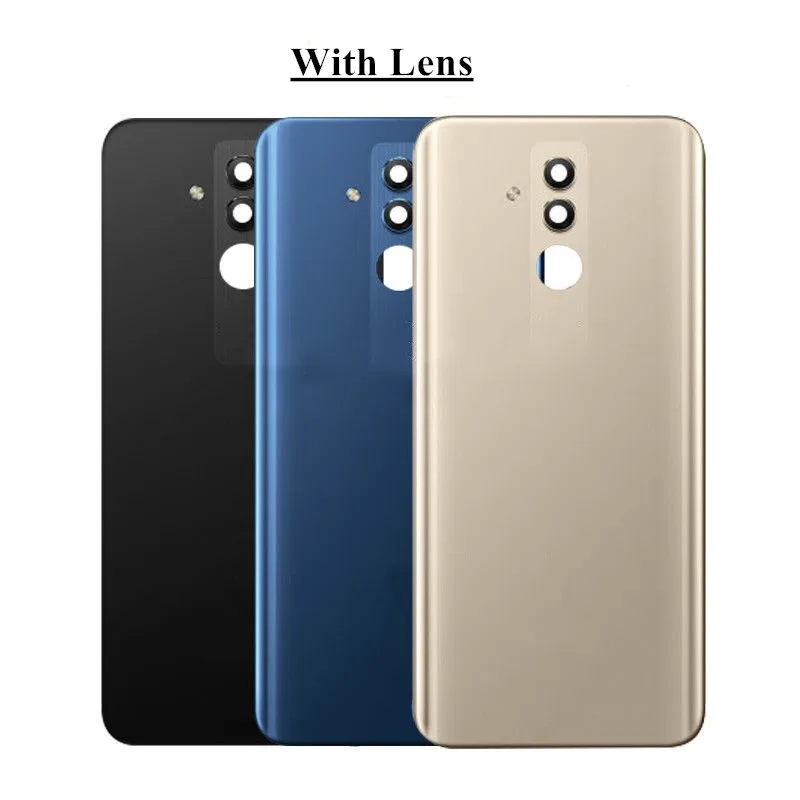 For Huawei Mate 20 Lite Back Glass Panel Rear Door Housing Case With Camera Lens Battery Cover Replacement For Huawei Mate20lite