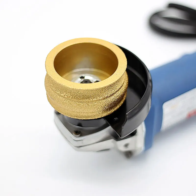 

Brazing diamond angle grinder 407 stone edging round ceramic glass edge knife disc