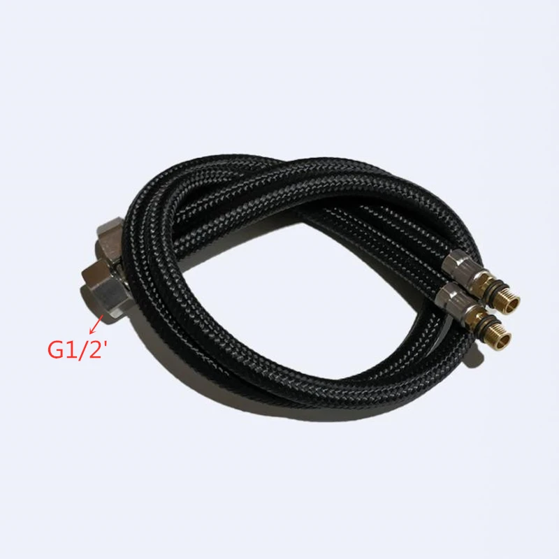 60cm Plumbing Hose G1/2' 1pair Stainless Steel Hose Flexible Cold Hot Mixer Faucet Water Supply Pipe Plumbing Material