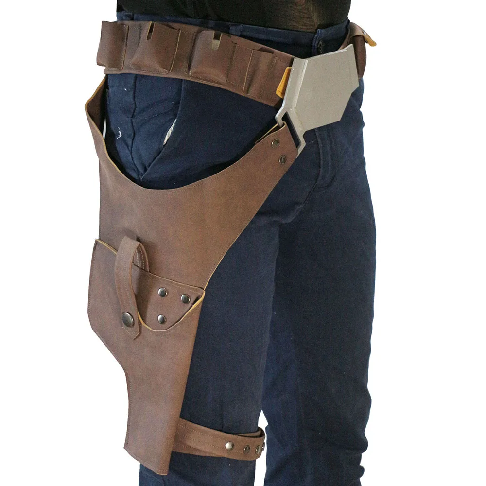 Han Gürtel Mit Schnalle Holster S-Wars Solo Kostüm Handgemachte PU Leder Prop Halloween Cosplay Zubehör