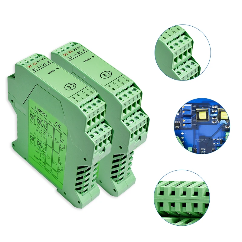 signal distributor isolator current to voltage converter 420ma analog signal isolation 4-20mA to 0-10v