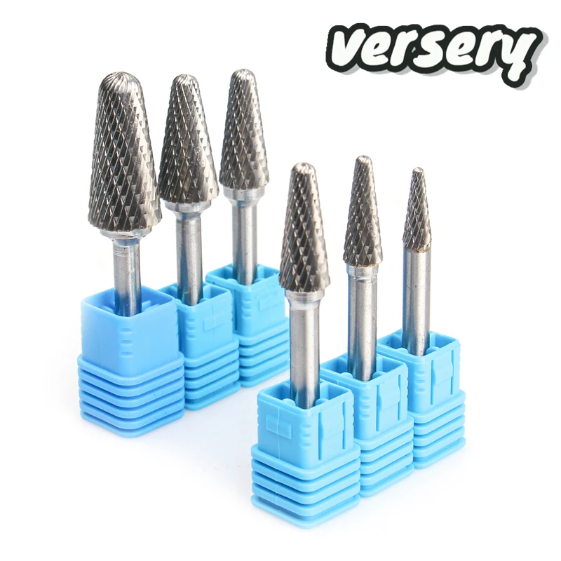 YG8 Alloy Rotary File 1Pc LX Type Double Slot Tungsten Steel Wood Carving Grinding Head Hard Metal Milling Cutter For Copper