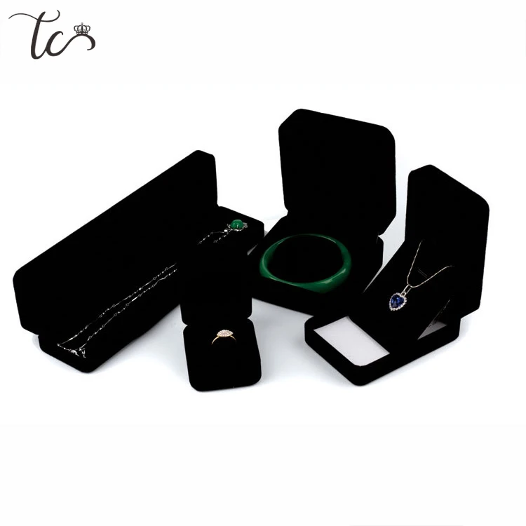 

Ring Jewelry Organizer Storage Gift Box Velvet Pendant Necklace Holder Earrings Bracelet Box Jewelry Package Case