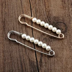 European and American Jewelry Pearl Brooch Big Pin Hot Sale Silk Scarf Buckle Clothing Boutonniere