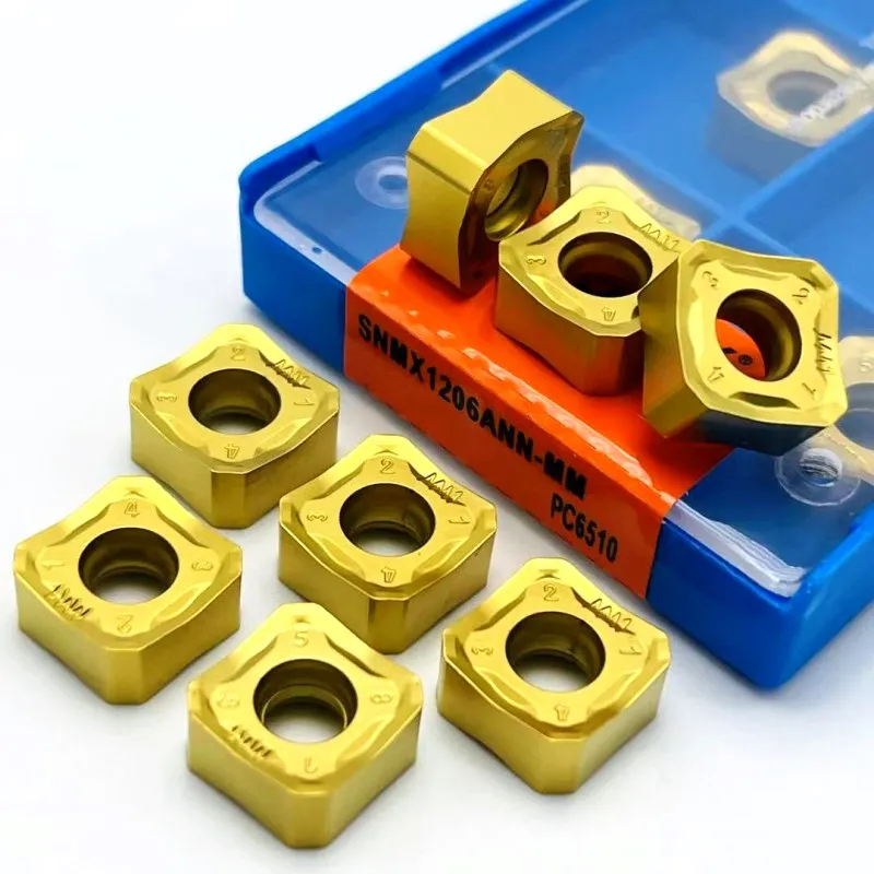Inserto in metallo duro SNMX1206 utensile per tornio CNC di alta qualità inserto di fresatura quadrato in acciaio inossidabile abrasivo inserto di fresatura SNMX1206