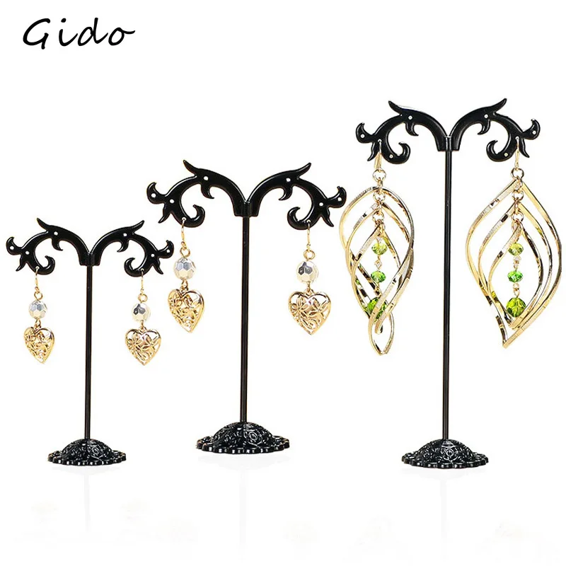 3pcs/Set Metal Jewelry Shelf Display Rack Stand Holder Earrings Organizer Storage Vintage Exquisite Gifts