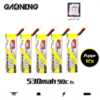 Gaoneng GNB 1S 3.8V HV LiPo Battery 530mAh MAX 180C With PH2.0 Plug For RC Quadrotor Airplane FPV Racing Drone Parts