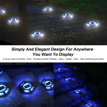 Solar Ground Lights Waterproof Garden #4