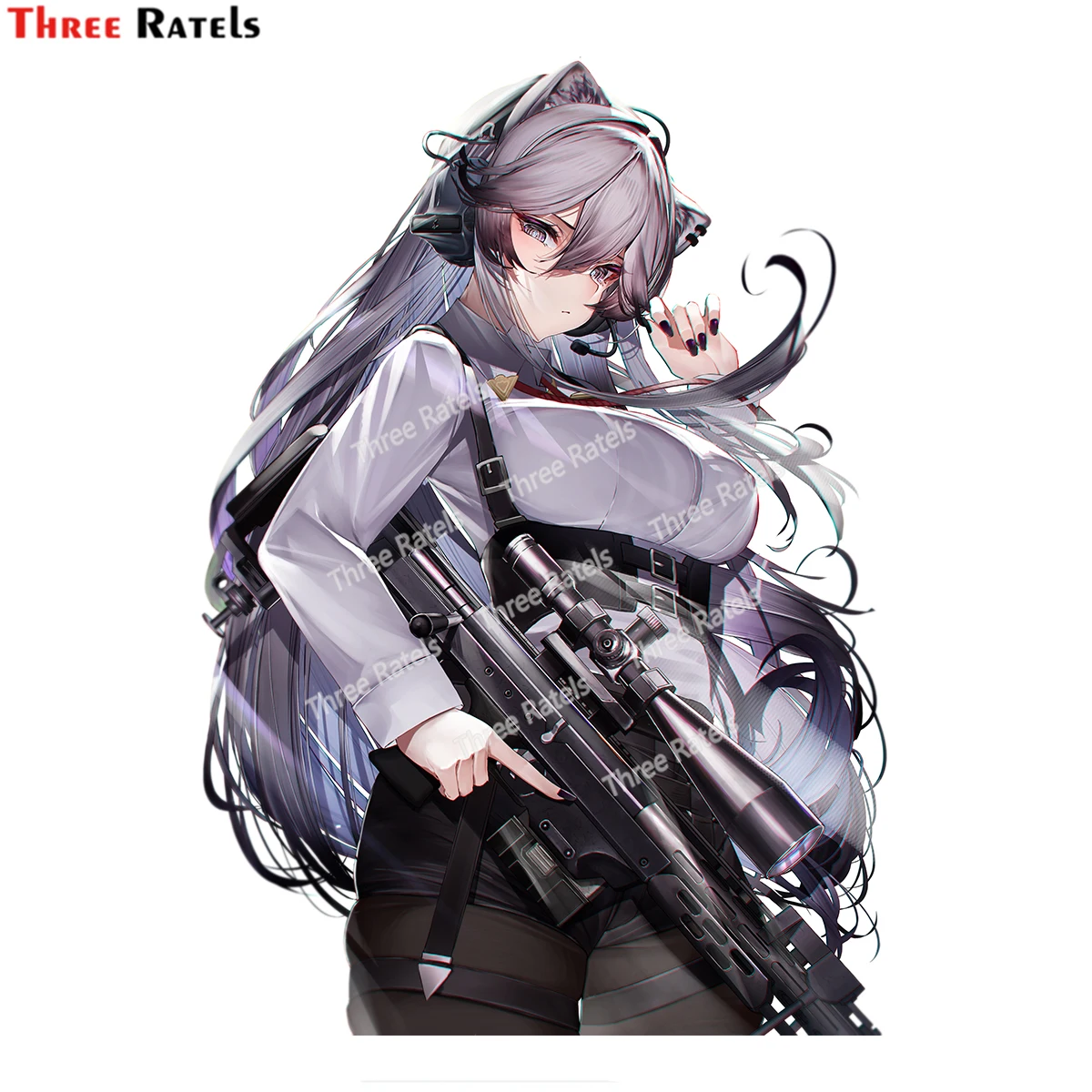 Three Ratels H120 Shishiro Botan Hololive Anime Girl Stickers Decorate Cars, Rooms, Wardrobes, Desks,Computer