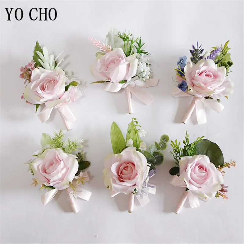 YO-男性用のパーソナライズされた結婚披露宴の花,コード,スーツの結婚式のアクセサリー,コードのセット