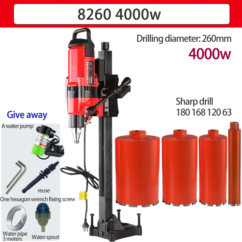 Z1Z-6180 Water Drill Drilling Machine Industrial Grade Desktop Water Drilling Rig High Power Vertical Water Drill