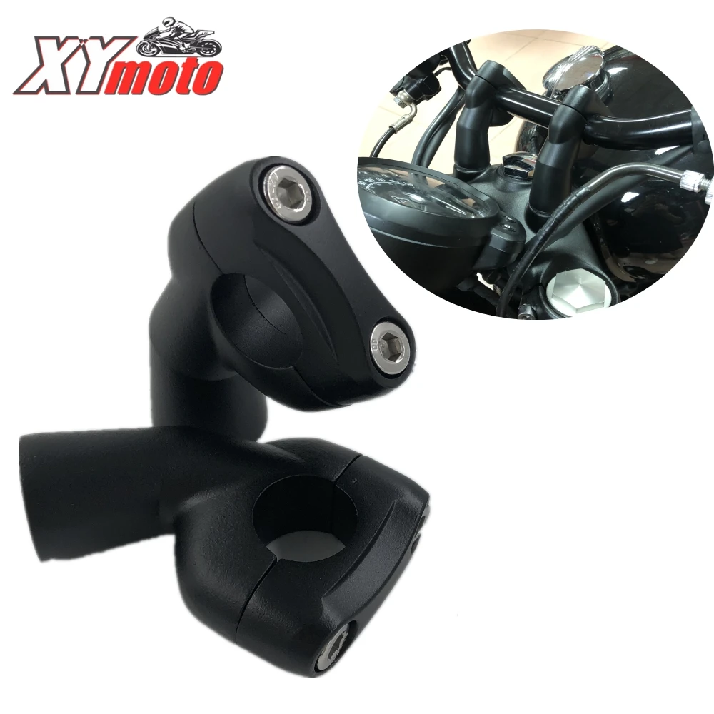 Motorcycle Handlebar Clamp Spacer Handlebar lift LC 30mm For Triumph Bonneville T100 T120 Bobber Black 2017-2024