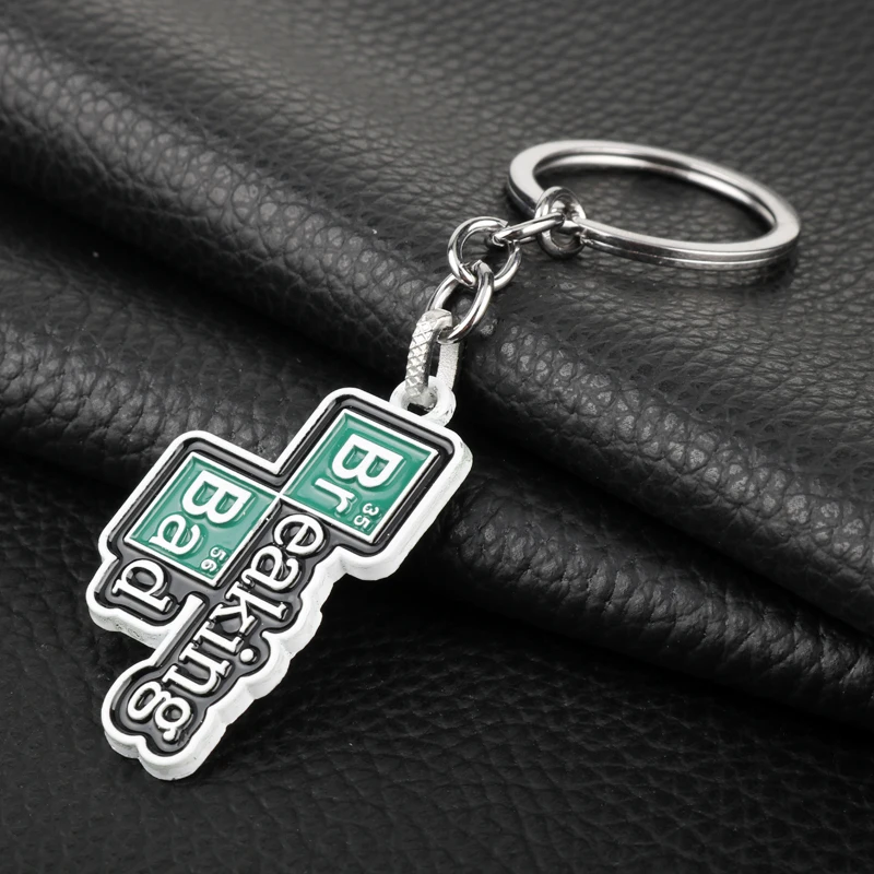 dongsheng TV Breaking Bad BA BR Keychain Walter White Key Chain for Women Men Car Keyring Chaveiro Jewelry Christmas Gift