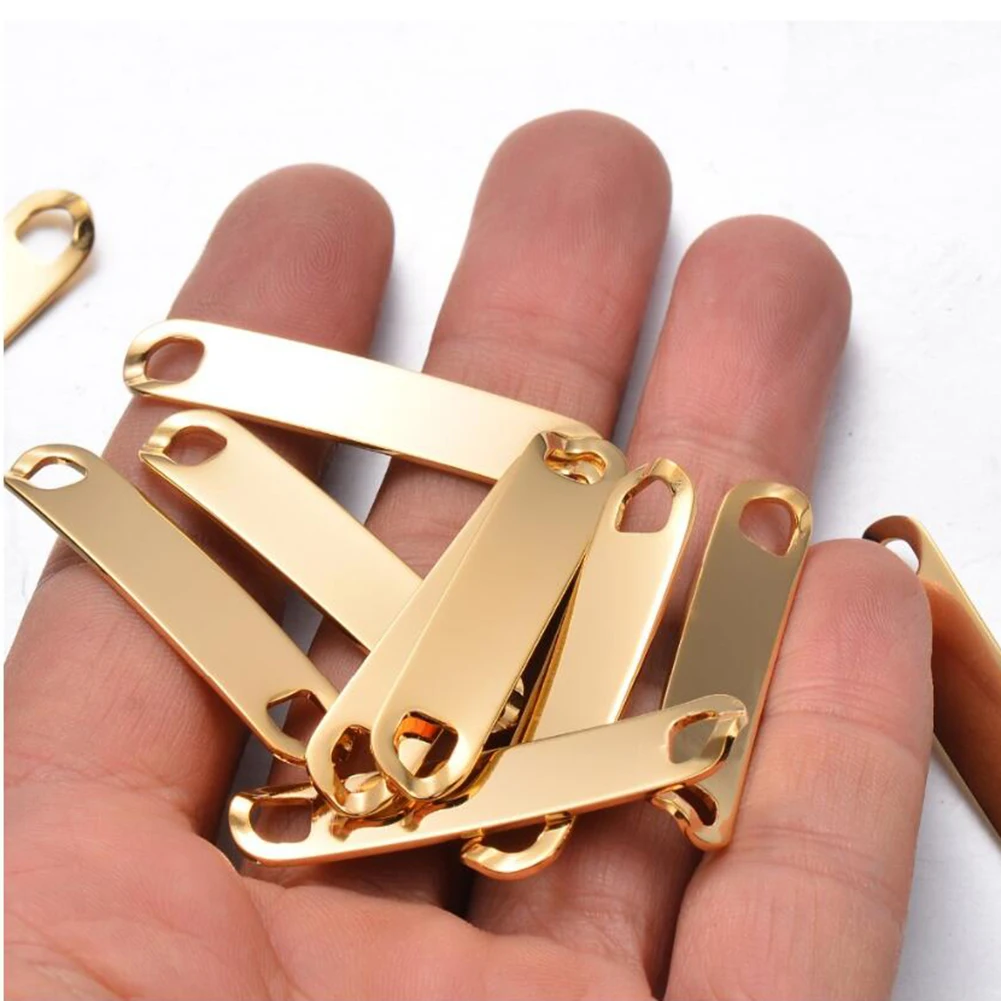 20 Stück silberfarbene Herren-Anhänger aus Edelstahl, ID-Armband, Schmuckherstellung, Hundemarke für die Herstellung von Geschenken, zum Stempeln von Schmuck – Detail 2