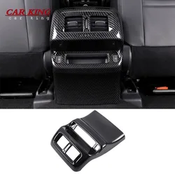 ABS Carbon fibre Car Styling Car Back Rear Air Condition outlet Vent frame Cover Trim For Nissan Navara NP300 2017 2018 2019