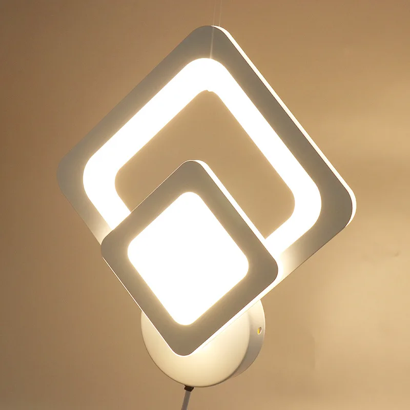 LED Wall Lamp For Bedroom Bedside Living Room Aisle Corridor Stairs Modern Indoor Sconce Home Decorative Light Fixture