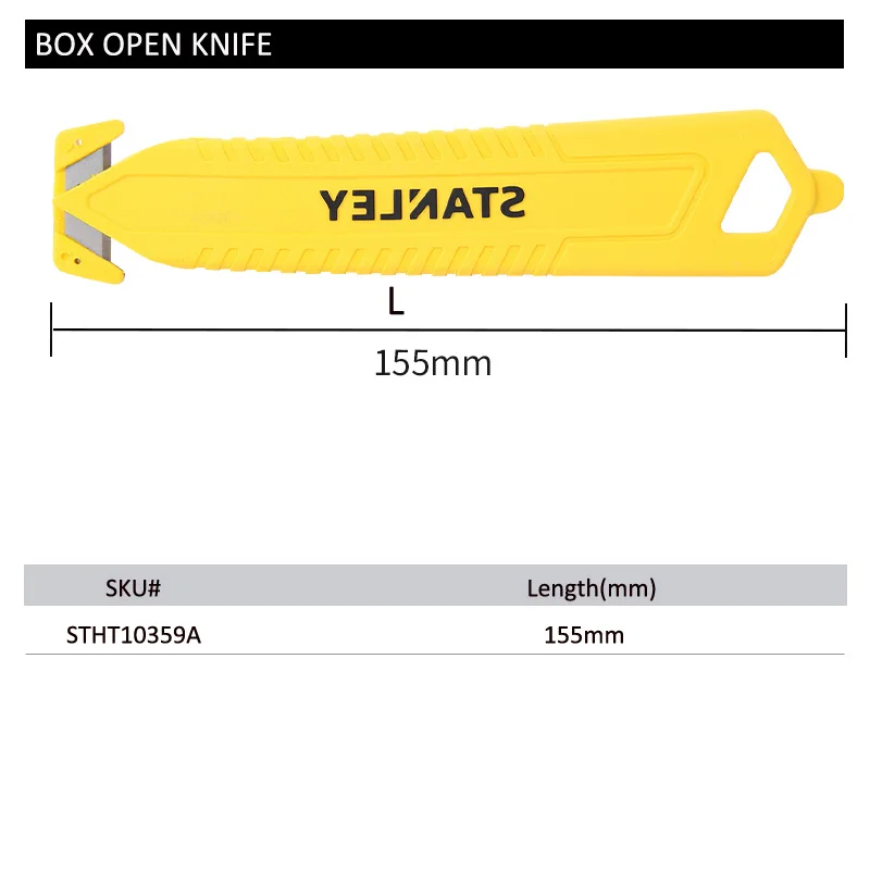 Stanley safety knives box opener cardboard knife concealed blade box cutter for household warehouse logistics effeciently tools