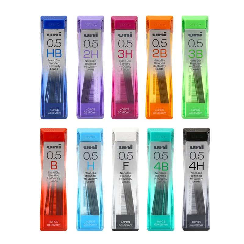 UNI 202ND 0.3/0.5/0.7/0.9mm Nano Dia Hi-quality Mechanical Pencil Leads Refills 1 Piece