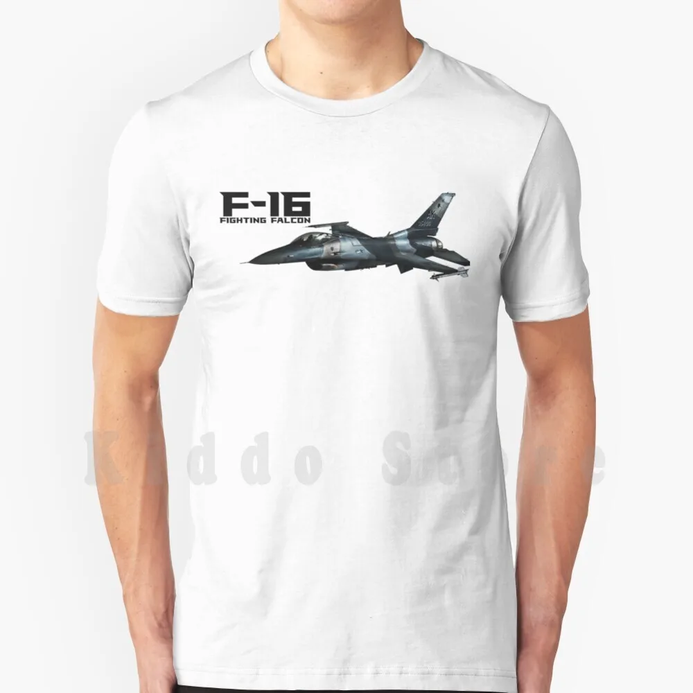 F-16 Fighting Falcon T Shirt DIY Big Size 100% Cotton Fighter Aggressor Bird Kite Multirole Combat Plane Air Carrier Flying