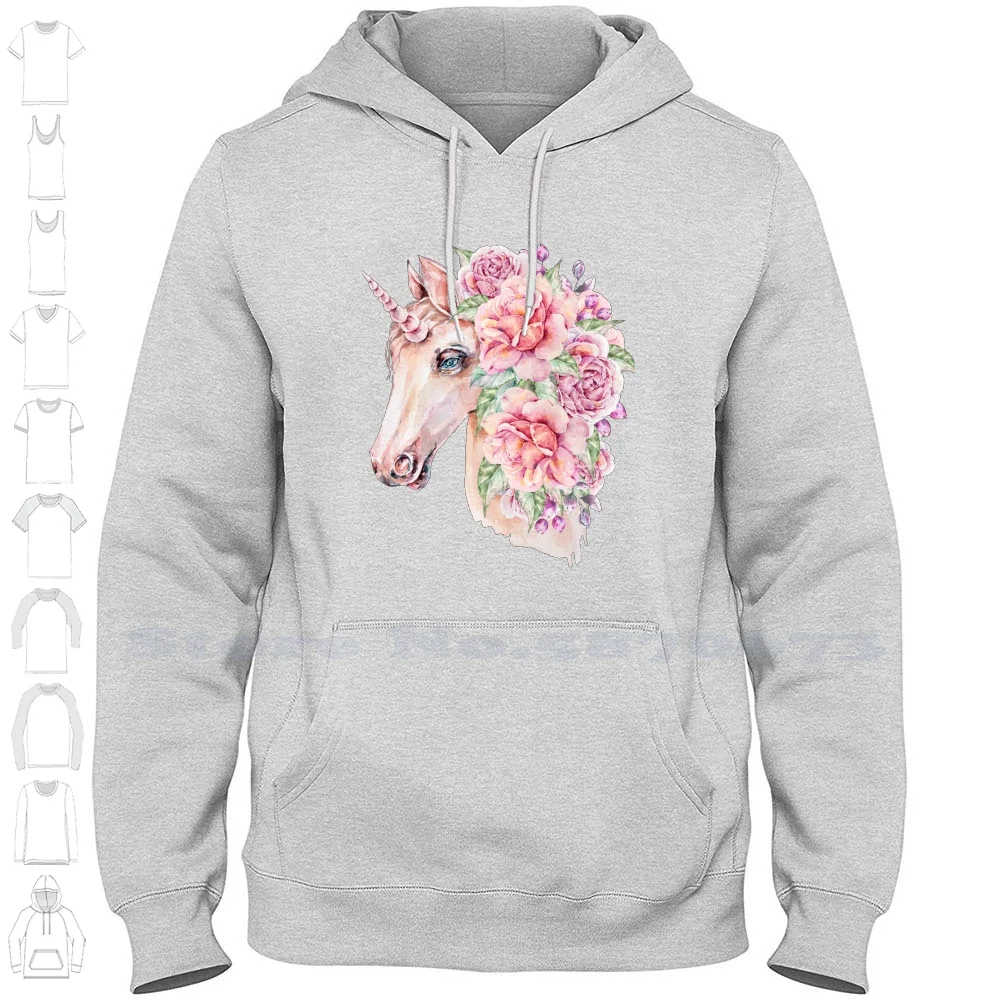 Fantasy Unicorn Dreaming Streetwear Sport Hoodie Sweatshirt Unicorn Dreaming Pink Pretty Fairytale Fantasy Beautiful Magical