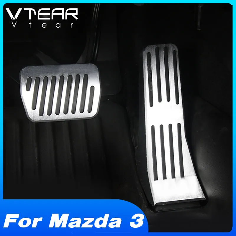 

For Mazda 3 accessories Car gas pedal Aluminum alloy Car Footrest Pedal interior modification Non-slip rubber pedal cover 2022