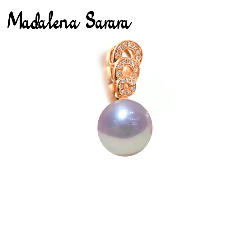 MADALENA SARARA Saltwater Pearl Pendant 18K Gold Diamond Inlaid Multi Styles Options