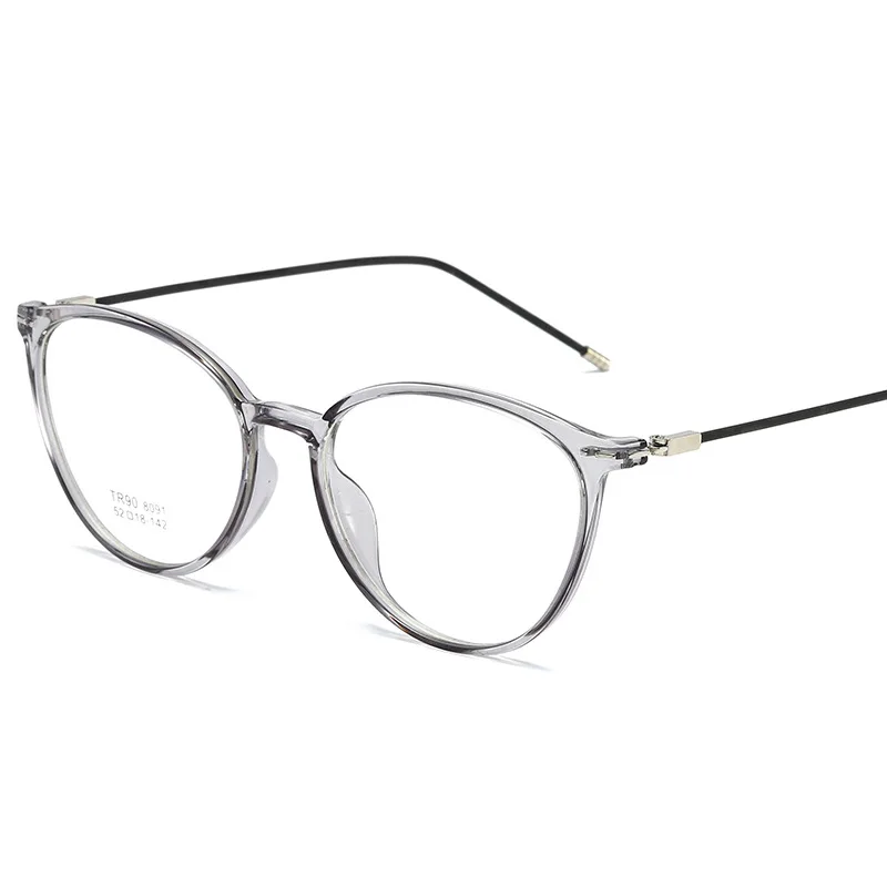 SWOKENCE Photochromic Myopia Glasses Prescription -1.0 to -6.0 Men Women Fashion Short Sighted Spectacles Discolored F044