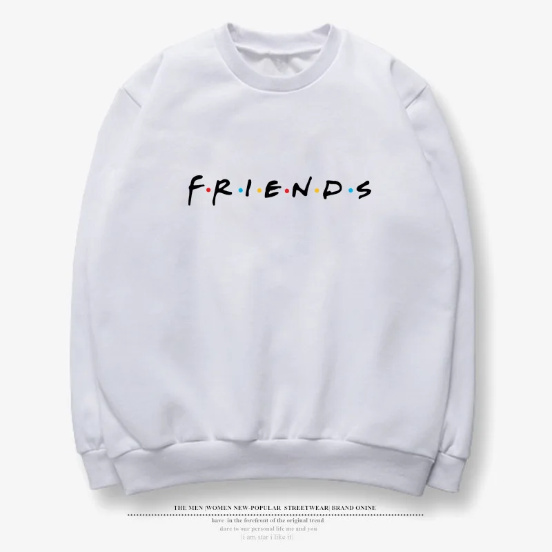 new FRIENDS letter printing casual ladies pullover sweater winter fashion solid color thickening Harajuku long-sleeved pullover