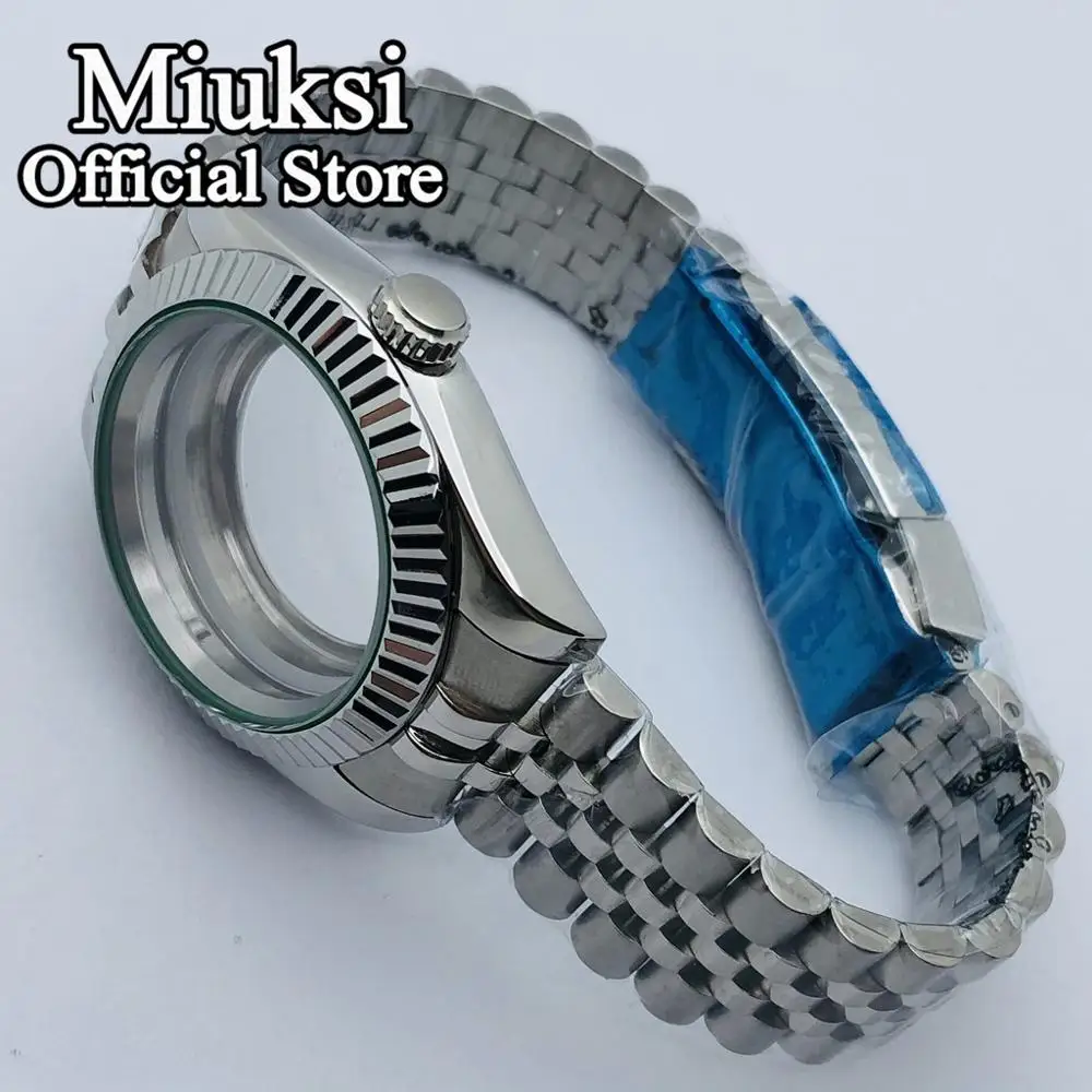 Miuksi 36mm/40mm sapphire glass watch case fit NH35 NH36 ETA2824 2836 Mingzhu DG2813 3804 Miyota 8205 8215 PT5000 movement