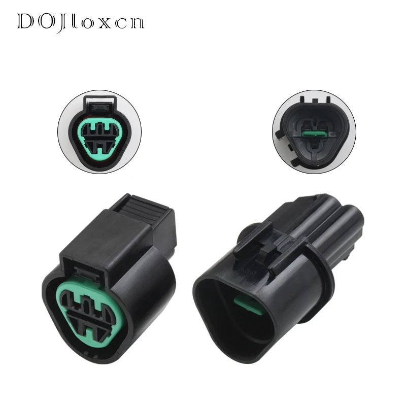 1/5/10/20/50 Sets 3 Pin Waterproof Electrical Auto Black Connector Plug Automotive Kum Wiring Socket PB621-03020 PB625-03027