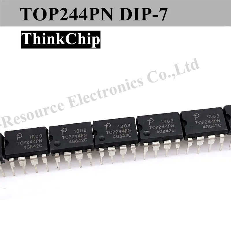 (10個) TOP244PN dip-7 TOP244P DIP7 TOP244 topswitch-gx家族拡張電源統合オフラインスイッチャー