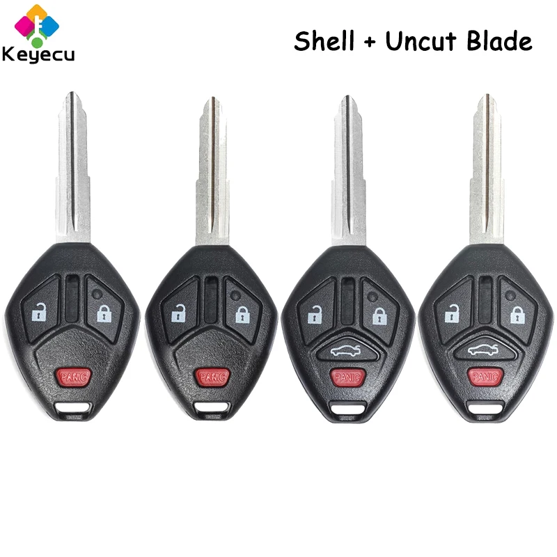 

KEYECU Remote Car Key Shell Case With 3 4 Buttons MIT8 MIT11 Blade Fob for Mitsubishi Eclipse Lancer Endeavor Galant Outlander