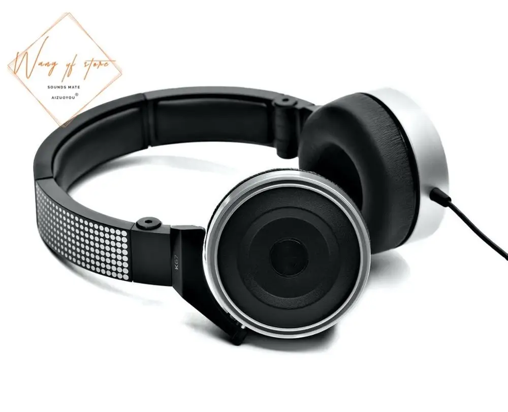 Мягкие кожаные амбушюры, поролоновая подушка для наушников AKG K67, отличное качество, недорогая версия