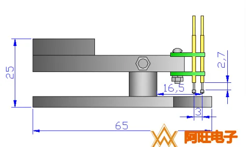 Burning Clip 3.0mm-pitch Test Debugging Download 3-8P Single Row Double Row