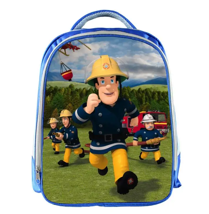New Arrival Mini School Bags for Boys Cartoon Hero Fireman Sam Schoolbag Children Baby Kindergarten Bookbag Kid Mochila Infantil