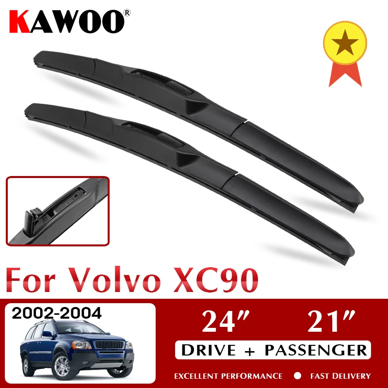 KAWOO Wiper Front Car Wiper Blades For Volvo XC70 2002-2004 Windshield Windscreen Front Window Accessories 24