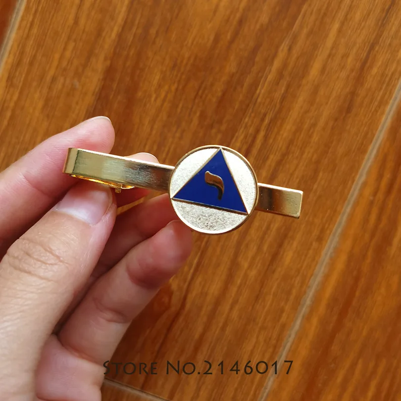 

100pcs Custom Freemason YOD Lodge of Perfection Enamel Tie Bar Clip Masonic 14th Degree Scottish Rite Freemasonry Masons Clasp