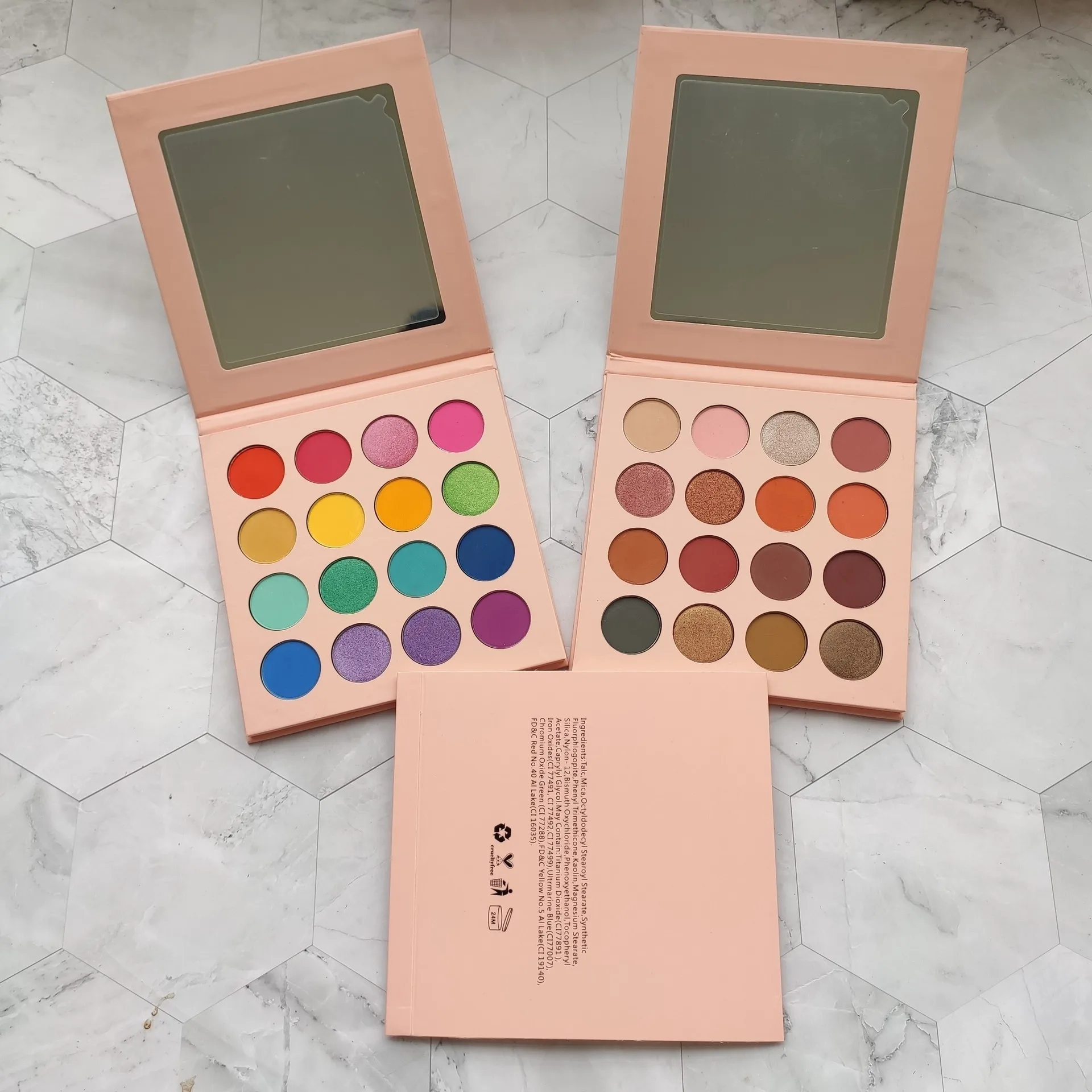 Palette de fards à paupières rose, vente en gros, produits de marque privée, maquillage personnalisé, sans Logo, nuances naturelles, Nude, cosmétiques, 30 pièces/lot